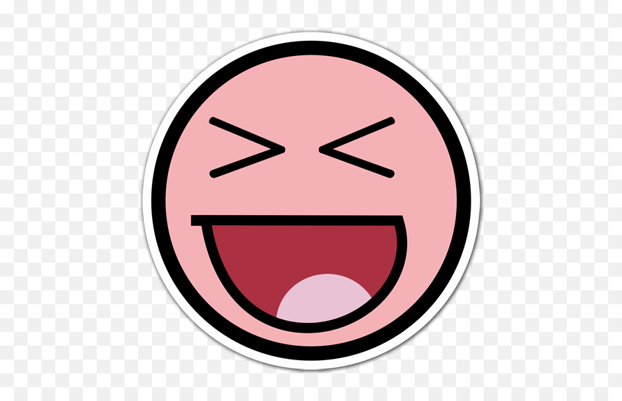 Sticker Meme Smiley Pink - Clip Art Emoji,Emoticon Meme