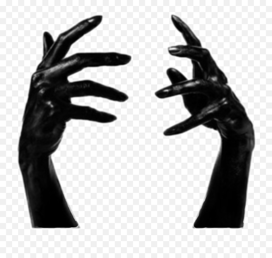 Horror Hands Black Dark - Sticker By Valerie Horror Hand Png Emoji,Black Emoji Hands