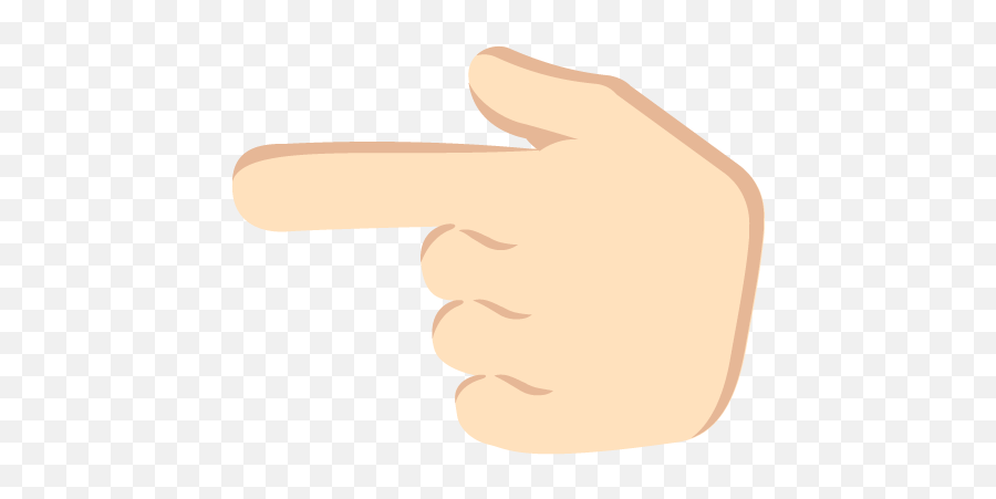Left Pointing Backhand Index Light Skin - Emoji De Mão Apontando Cor De Pele,Left Handed Emoji