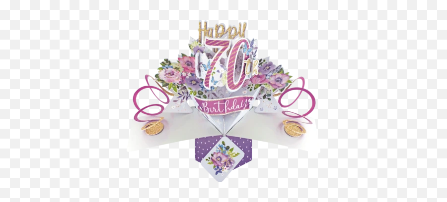 3d Pop Up Cards U2013 Cards U0026 Gifts Sheffield - 70th Birthday Card Mum Emoji,21st Birthday Emoji