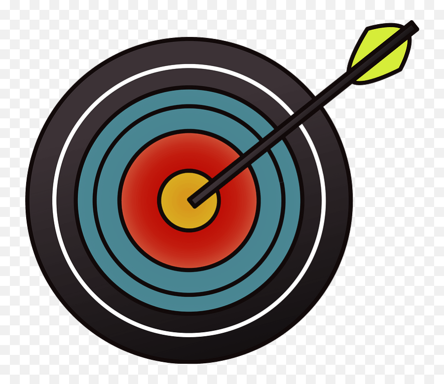 Archery Target With Arrow In The - Shooting Target Emoji,Bow And Arrow Emoji