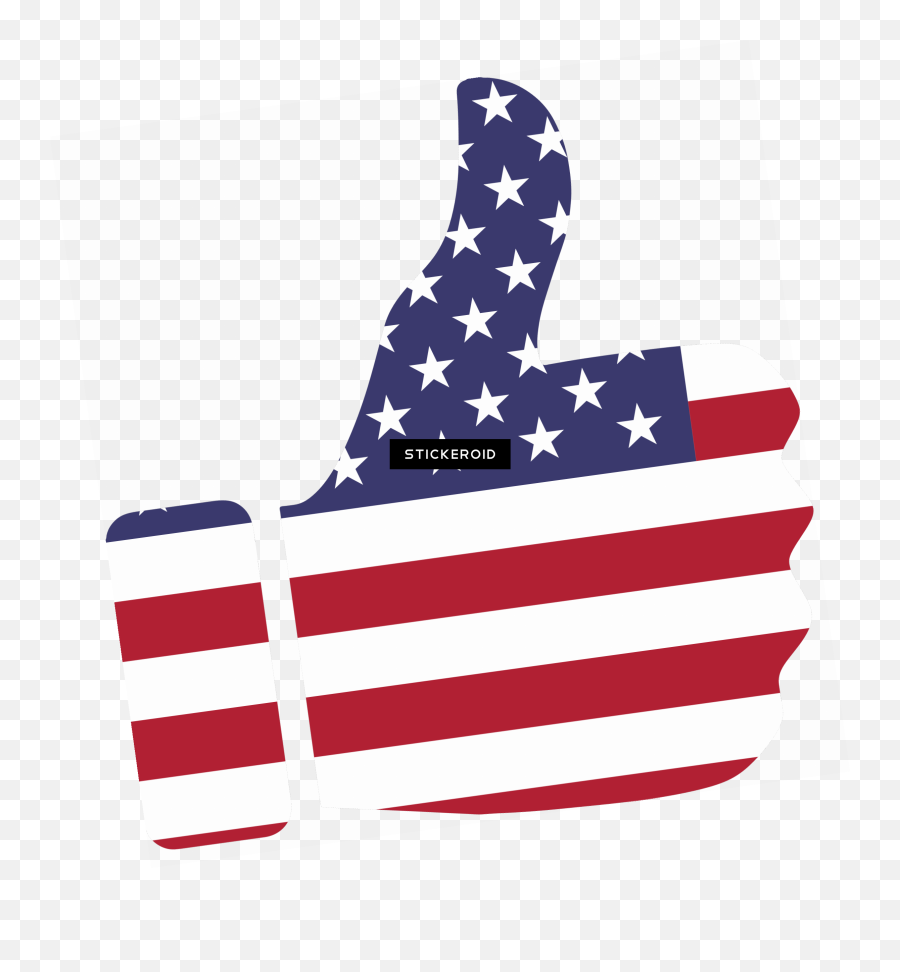 Thumb Up American Flag - Imágenes Bandera Estados Unidos Transparent Us Flag Cartoon Emoji,America Flag Emoji