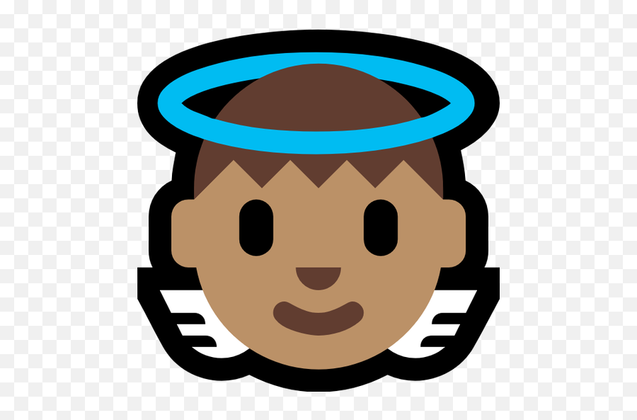 Emoji Image Resource Download - Windows Baby Angel Medium Angel Emoji Microsoft,Angel Emoji Png