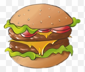 Fast Food Clipart - Hamburger Png Download Full Size Bun Emoji