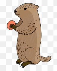 Groundhog Clipart - Marmota Dibujo Emoji,Groundhog Emoji