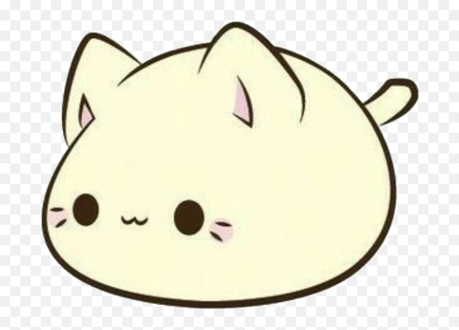 Cat Kawaii Blob Sticker - Cat Emoji,Blob Cat Emoji