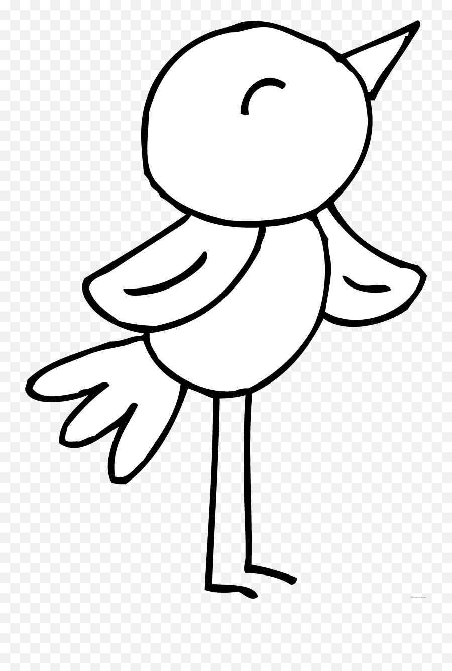 Flying Clipart Black And White Flying Black And White - Cute Bird Clipart Coloring Emoji,White Bird Emoji