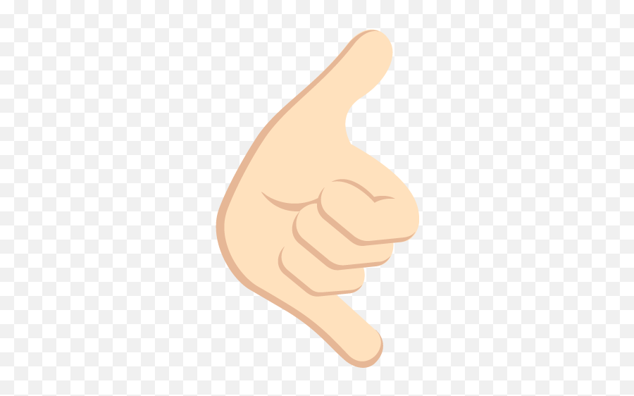 Hand Light Skin Tone Emoji Emoticon - Call Me Hand Png,Okay Finger Emoji