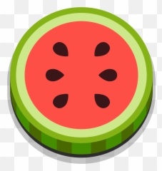 Smiley Clipart Watermelon - Transparent Background Png Emoji