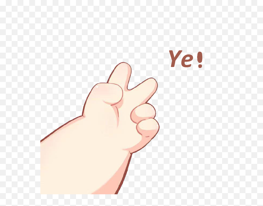 Cute Ye Finger Png Emoji,Cute Finger