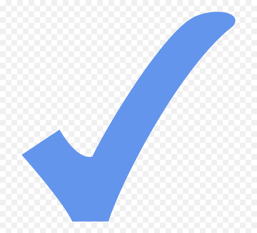 Cornflower Blue Check - Light Blue Check Mark Emoji,Green Checkmark Emoji