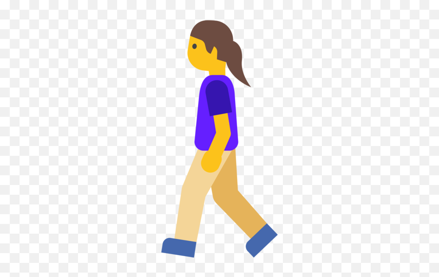 Woman Walking Emoji - Walk Emoji,Walking Emoji
