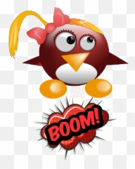 Penguin Lifemoji - Boom Super Herois Png