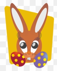 Hare Easter Bunny Eggs - Emoji