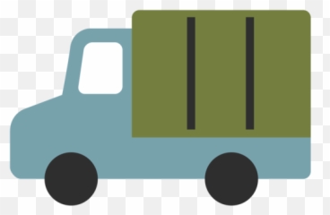 Delivery Truck Emoji - Transparent Moving Van Emoji,Truck Emoji