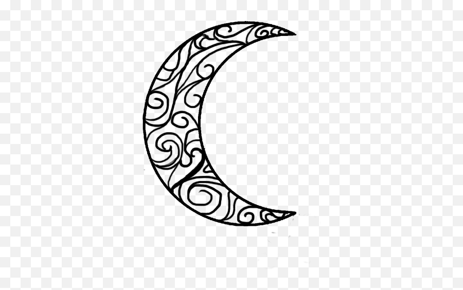 Clipart Moon Celtic Transparent - Crescent Moon Art Png Emoji,Celtic Emoji