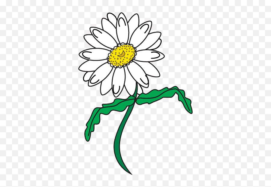 How To Draw A Daisy - Daisy Drawing Emoji,Daisy Emoji