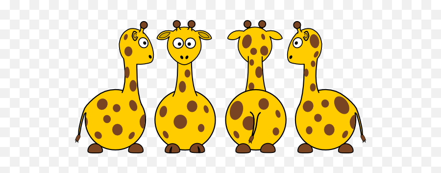 Giraffe Graphics - 4 Giraffes Clipart Emoji,Giraffe Emoticons