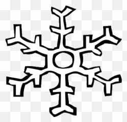 Snowflakes Snowflake Clipart - Black And White Snowflake Clipart Free Emoji,Snowflake Emoji Transparent