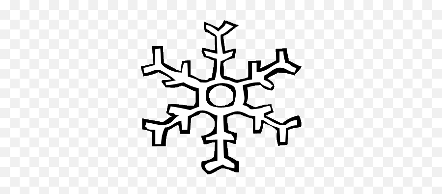 Snowflakes Snowflake Clipart - Black And White Snowflake Clipart Free Emoji,Snowflake Emoji Transparent