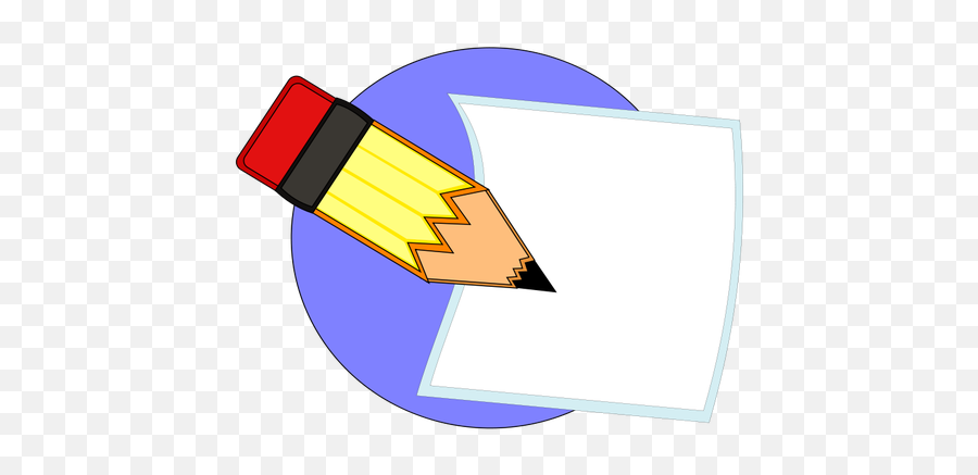 Pencil And Paper Vector Icon - Clip Art Transparent Paper And Pencil Emoji,Trump Emoji Copy And Paste