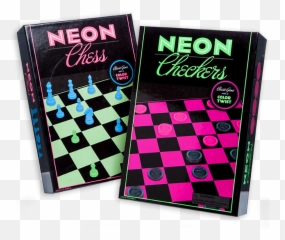 Neon Chess Or Checkers - Emoji