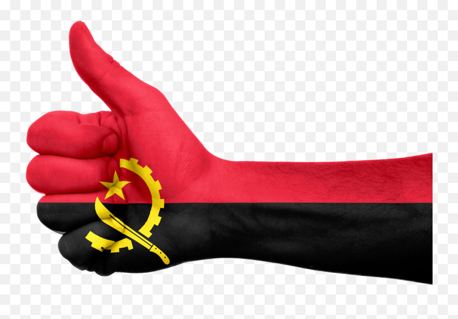 Angola Flag Hand National Fingers - Bangladesh All National Flag Emoji,Rock Fist Emoji