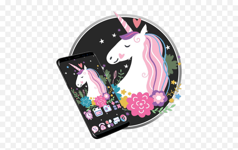 Unicorn Fairy Launcher Theme Live Hd - Unicorns Dreams Emoji,Unicorn Emoji Tinder