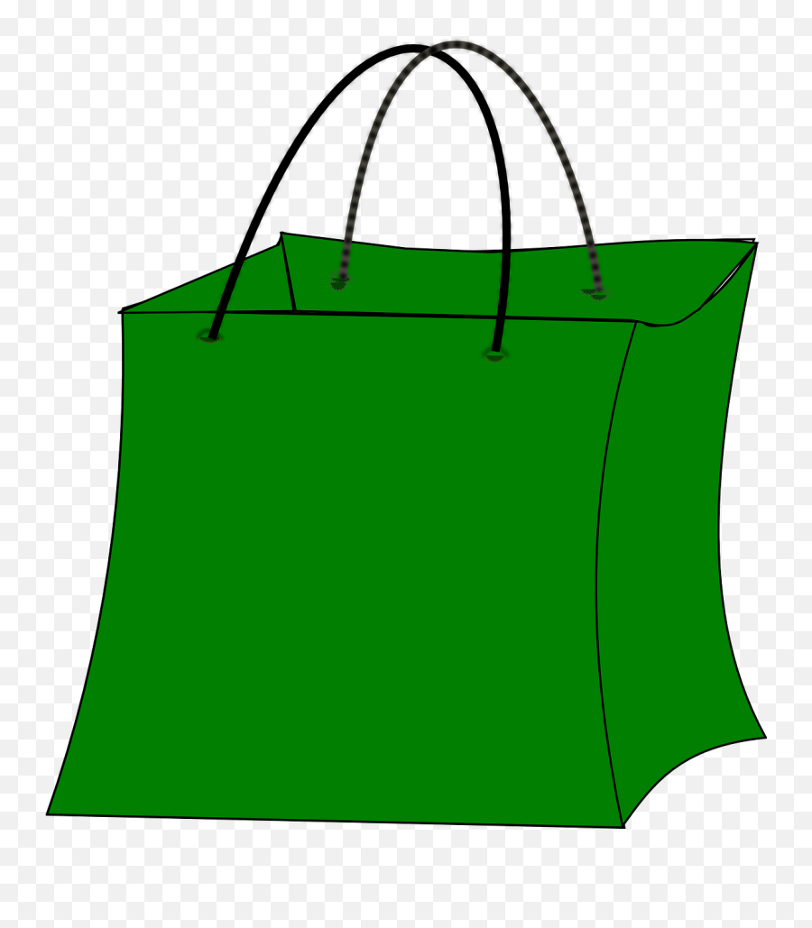 Bag Shopping Green Big Paper - Halloween Trick Or Treating Bag Emoji,Grocery Bag Emoji