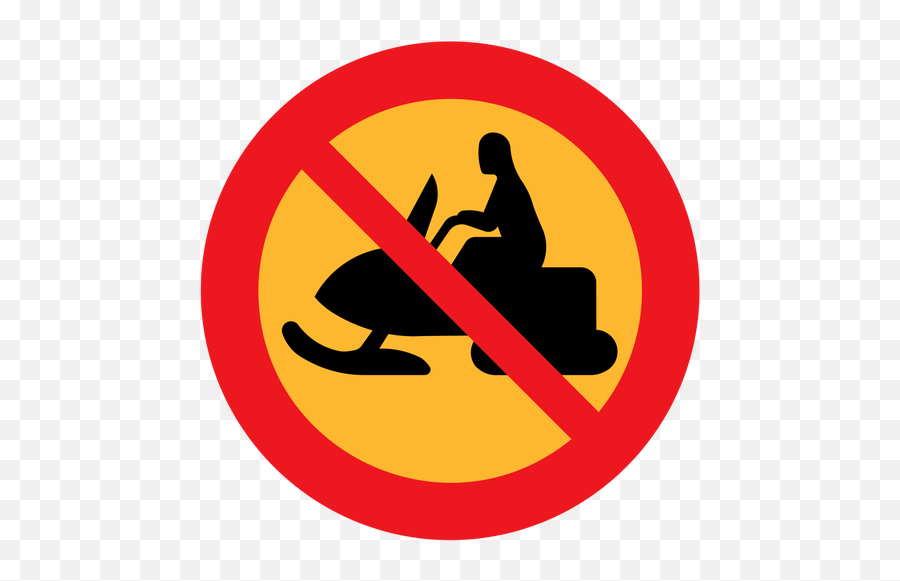 No Snowmobiles Vector Traffic Sign - No Cars Clipart Emoji,Snow Globe And Cookie Emoji