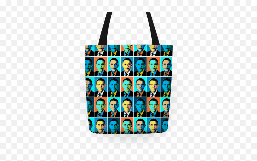 Pop Art Obama Tote Bag - Tote Bag Emoji,Obama Emoticon