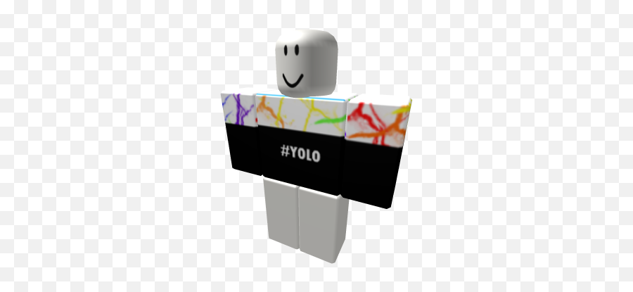 Black And White Yolo Shirt - Roblox Nick Fury Emoji,Yolo Emoticon