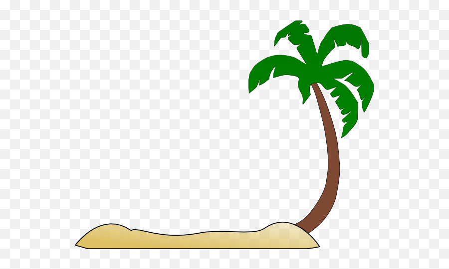 Beach Palm Tree Clip Art At Clkercom - Vector Clip Art Beach Transparent Background Palm Tree Clip Art Emoji,Palm Tree Emoji