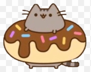 Cartoon Donut Png - Donut Pusheen The Cat Emoji,Pusheen The Cat Emoji