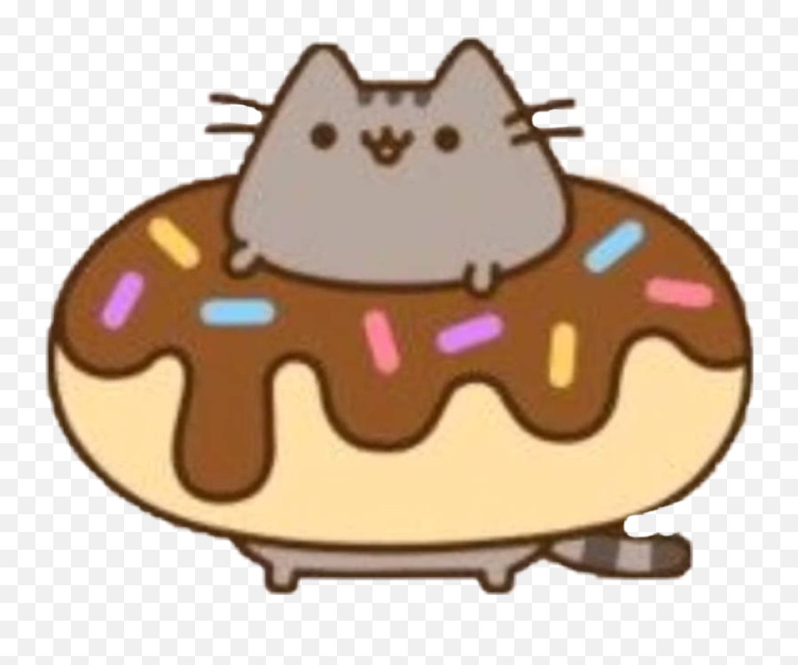 Cartoon Donut Png - Donut Pusheen The Cat Emoji,Pusheen The Cat Emoji