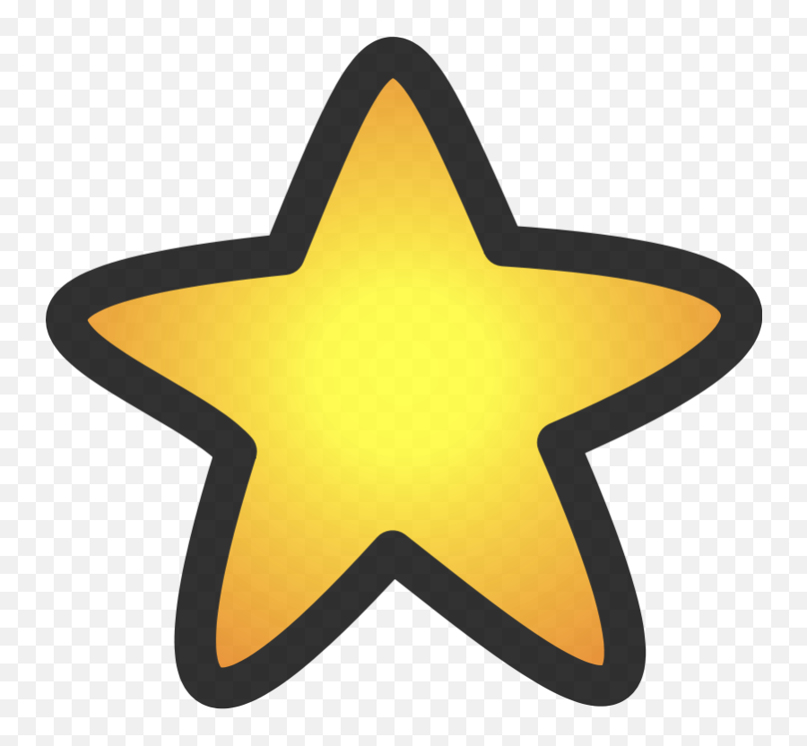 Gold Star Clipart - Star Clipart Emoji,Gold Star Emoji Snapchat
