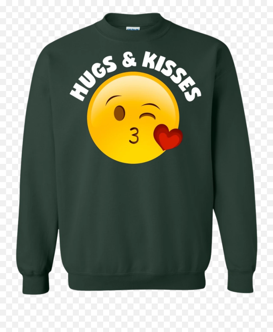 Emoji Valentines Day Shirt Hugs And - Sweater,Hug Emoticon Text