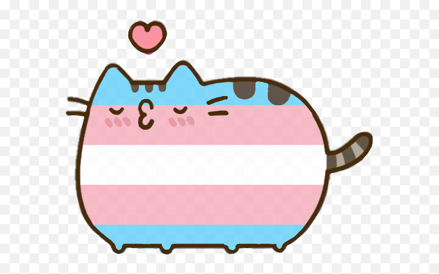 Enigmaticpink - Pusheen The Cat Emoji,Transgender Emoji