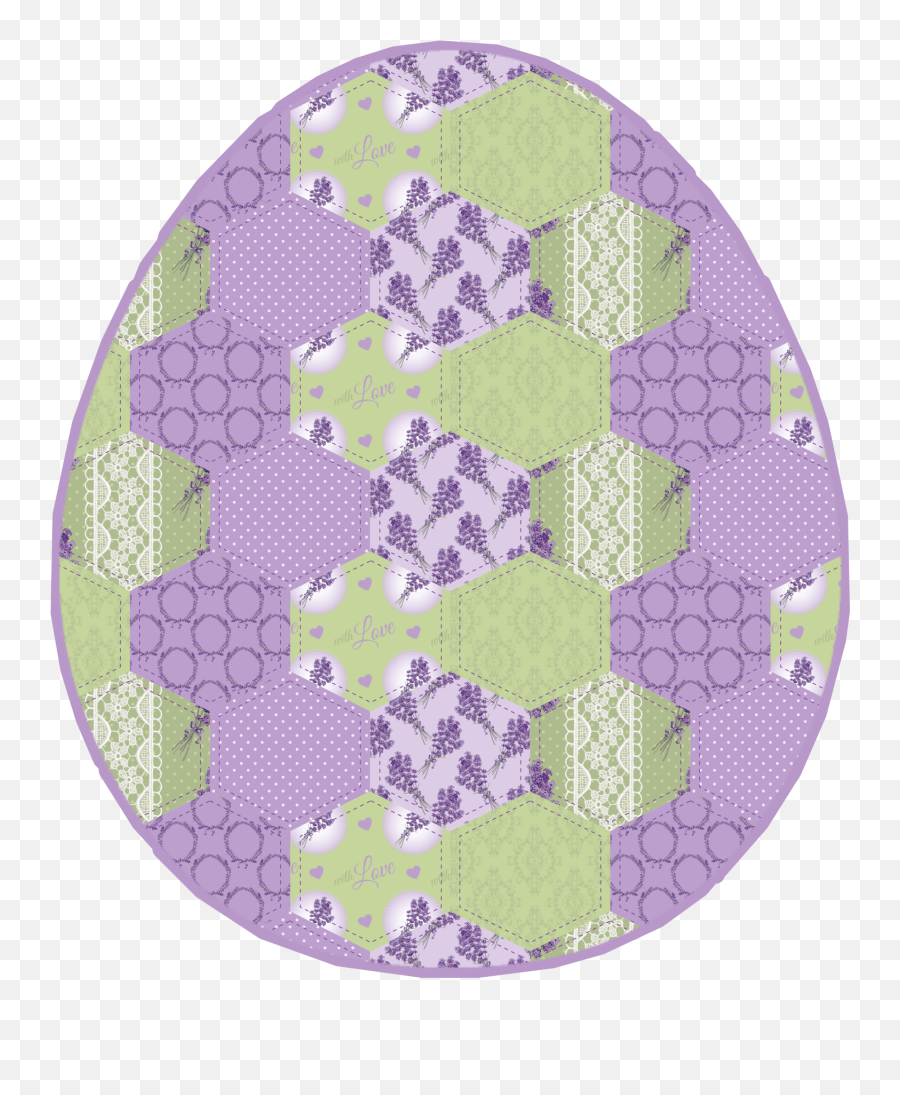 Egg Easter Quilt Patchwork - Circle Emoji,Quilt Emoji