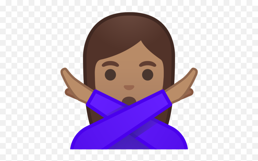 Person Gesturing No Medium Skin Tone Emoji - Woman Gesturing No Emoji All Skin Tones,Treadmill Emoji