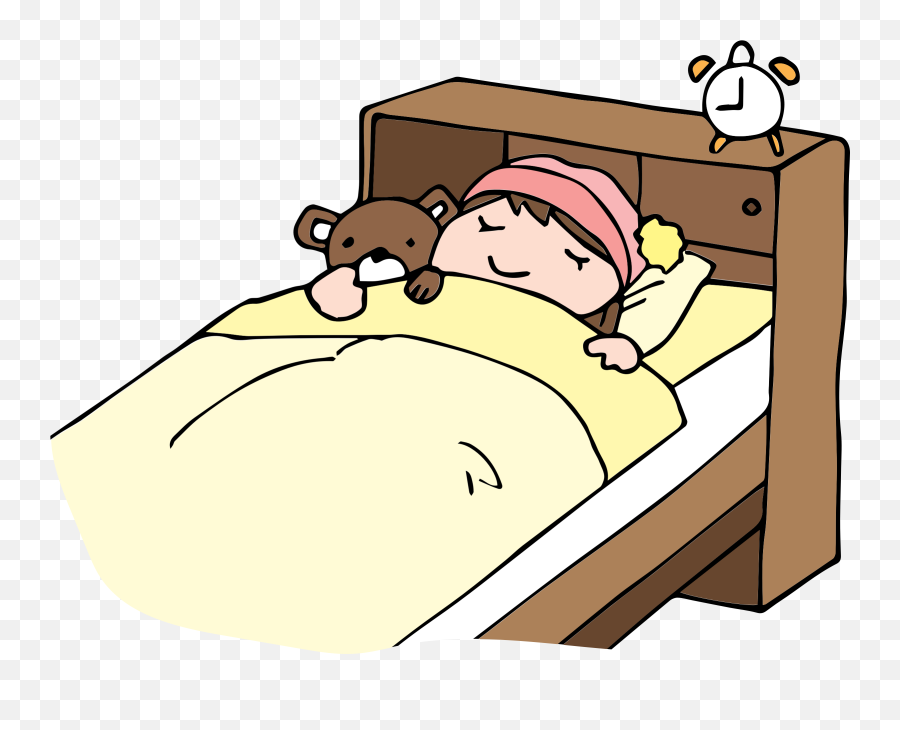 Bedtime Clipart Png - Sleeping On Time Clipart Emoji,Bedtime Emoji