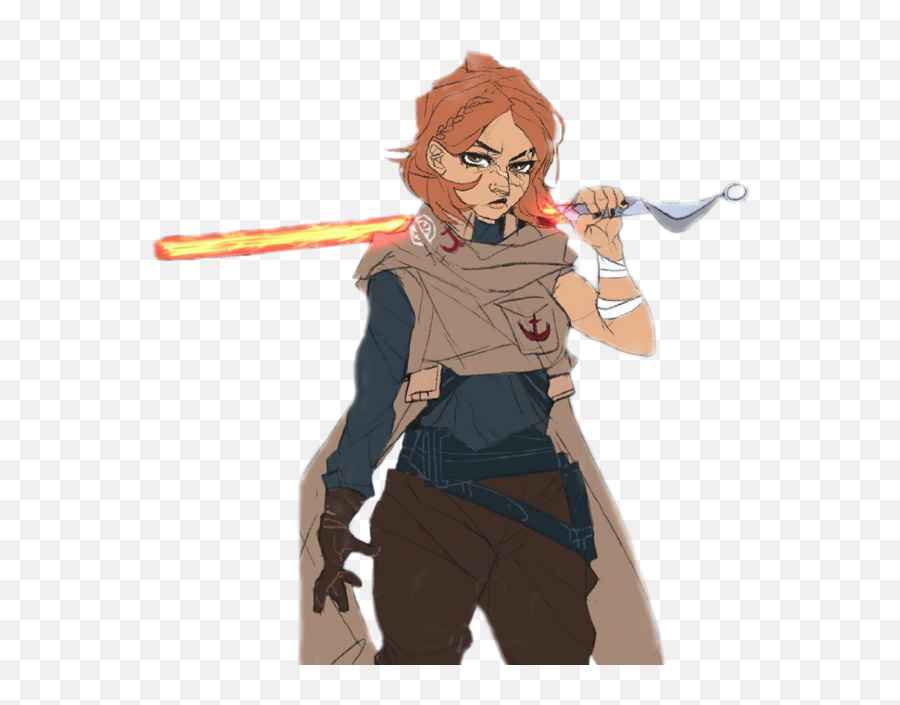 Jedi Statwars Oc Sticker By Just A Girl - Fictional Character Emoji,Jedi Emoji