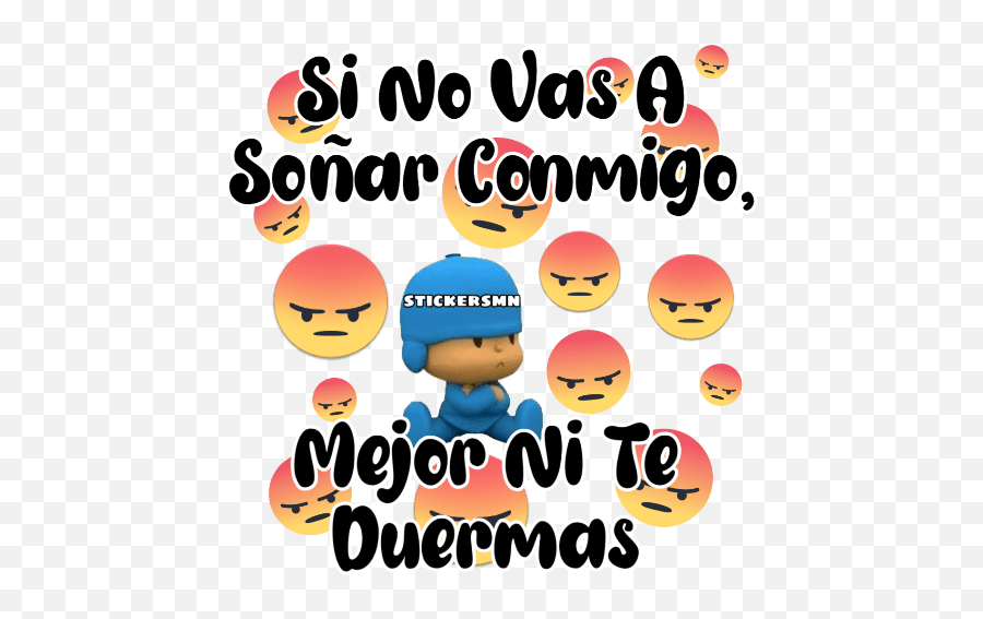 Frasesitas De Amor - Pocoyo Angry Emoji,Emoticon Fb