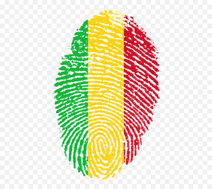 Mali Flag Fingerprint - Guinea Flag Fingerprint Emoji,Pride Emoji Facebook