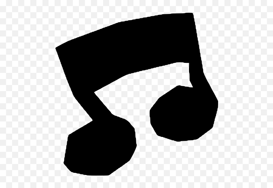 Musical Note Cartoon Silhouette - Clip Art Emoji,Music Note Emojis