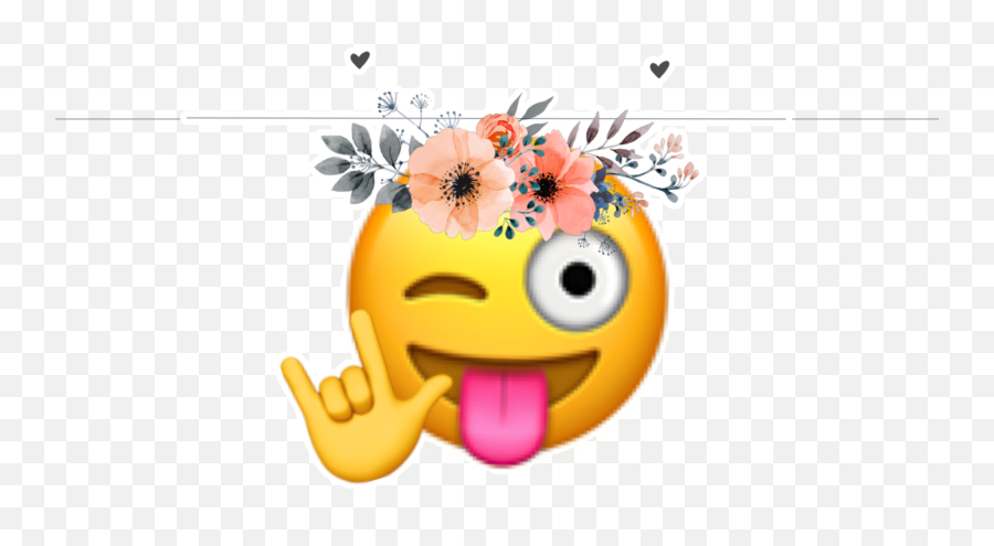 Emoji Tumblr Kawaii Flower Crown - Fondos De Flores Sin Marcas De Agua,Happy Thanksgiving Emojis