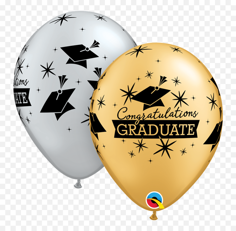 Gold And Silver Graduation Gifts And - Congratulations Graduation Balloons Emoji,Emojis Balloons