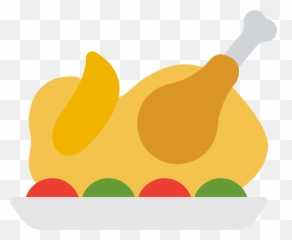 Turkey Dinner Vector Clipart Image - Turkey Png Vector Emoji,Turkey Leg Emoji