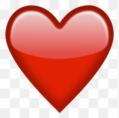 Heart Emoji Shine - Transparent Background Red
