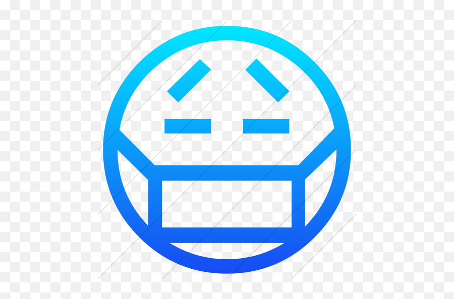 Iconsetc Simple Ios Blue Gradient - Emoji Domain,Blue Emoticons